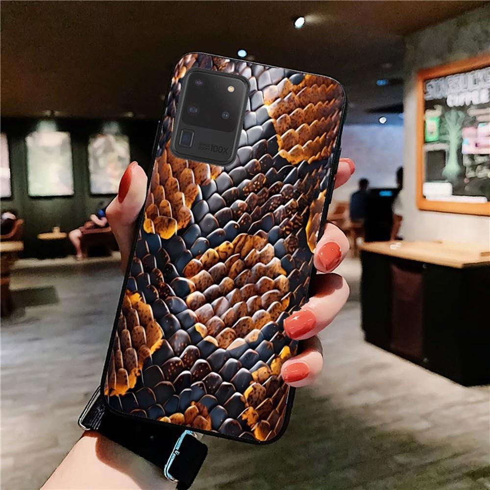 Snake Skin Phone Case For Samsung S 9 10 20 21 22 23 30 23 24 plus lite Ultra FE S10lite Fundas