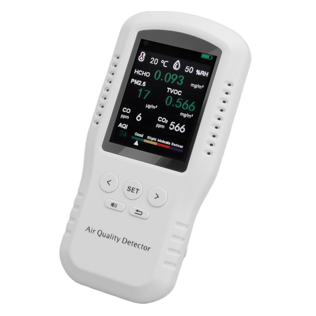 USB Luftqualitätsmessgerät Hohe Genauigkeit mit 3,2-Zoll-LCD PM2.5 Formaldehyd-Detektor Messgerät für Neues Haus