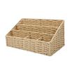 2pcs Woven Mail   Desk File Holder Paper Rope Iron Frame Natural Tabletop   Modern   Storage for Letters Magazine Stationery Small It