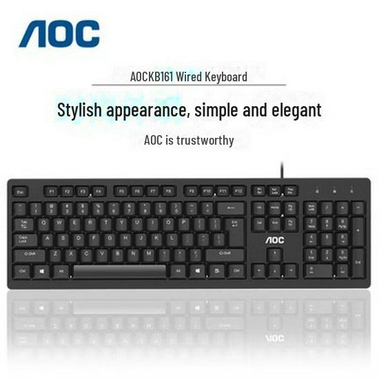 AOC KM160 USB Sada klávesnice a myši pro domácnost a kancelář