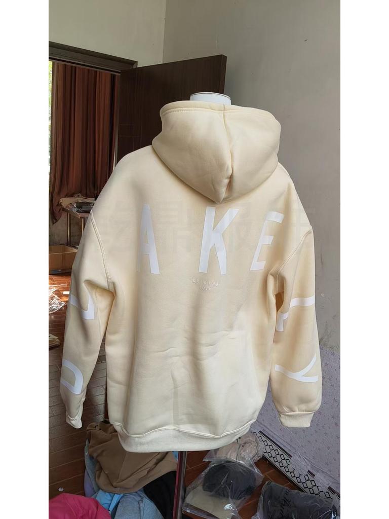 Hanorac Gros de Damă cu Mânecă Lungă, Modă Europeană și Americană, cu Design Hot Stamping