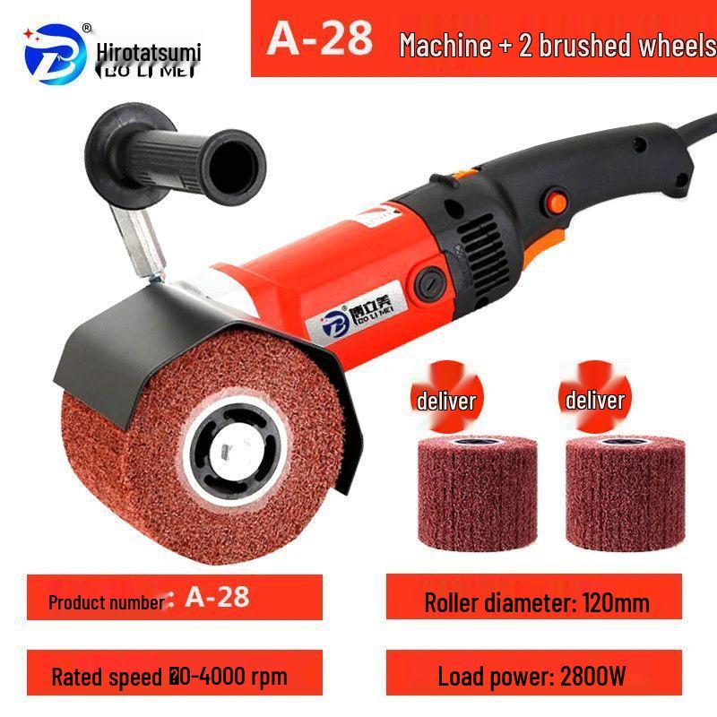 Hot Selling Stainless Steel Handheld Electric Polisher: Rust Remover & Mirror Surface Metal/Wood Wire Drawing Machine