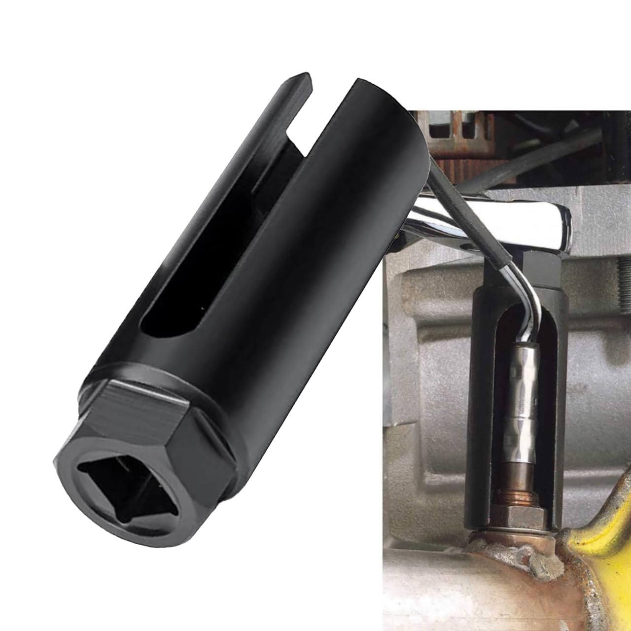 

Гнездо для датчика O2, Датчик кислорода O2, 0,9 дюйма (22 мм), Угол вставки 0,3 дюйма