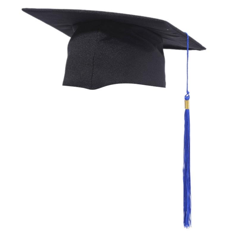 

Classical Black Graduation Hat With Soft Lining and Tassels For Adult Academic Ceremonies And Photography Dressingup