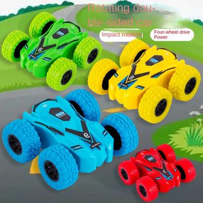 Fun Pull Back Car Double-Side Vehicle Inertia Safety and Fall Resistance Shatter-Proof Model for Kids Boys Children's Toys Car
