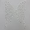 Large Water-Soluble Lace Embroidery Butterfly Pair, Back Flower, Applique Lace Diy Butterfly Cloth Sticker Collar Flower Accessories