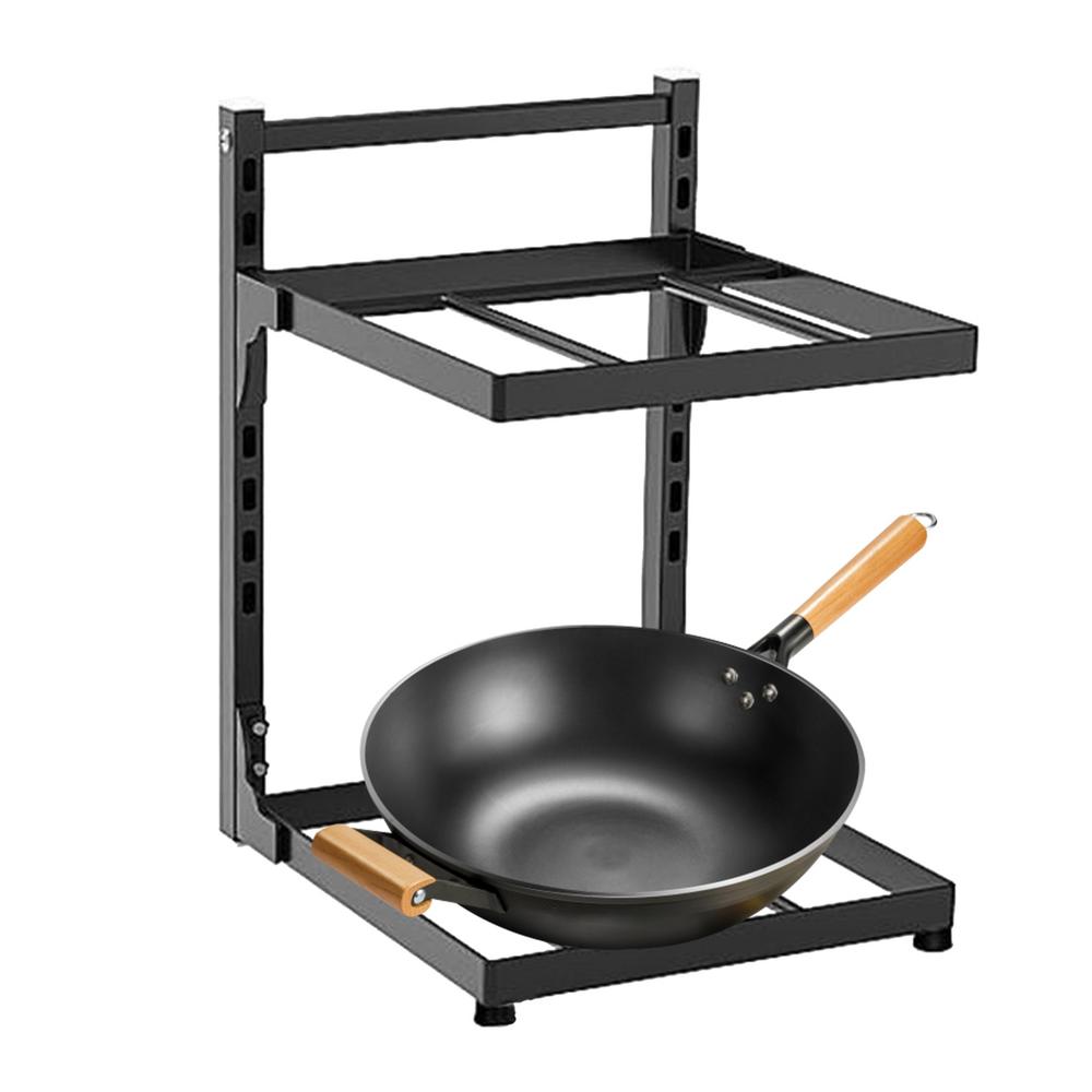 Under Sink Storage Rack Under Sink Adjustable Stainless Steel Spices Rack Multifunctional Heavy Duty Rustproof Cabinet