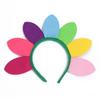 Kawaii Rainbow Colourful Sunflower Headband Photo Prop Hair Accessory Hair Bands Elastic Hairband Girl