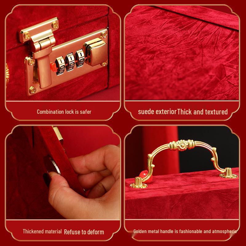 High-End Engagement Cash Gift Box with Combo Lock