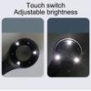 40X Magnifying Glass Rechargeable Handheld Magnifier with Light Brightness Adjustable Double Glass Lens Loupe 