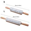 Nonstick Marble Rolling Pin Smooth Surface Rolled-out Dough Stick Dough Roller  Pie