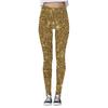 Pantalones de yoga elásticos ajustados con lentejuelas para exteriores de moda informal para mujer Pantalones de nueve minutos