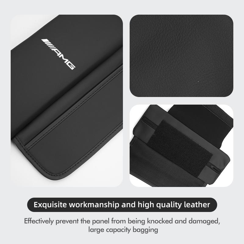 Car Armrest Cushion Anti Scratch Protection Cover Storage Pocket For Mercedes Benz AMG C180 C300 W124 W176 W177 C200 C260 GLC