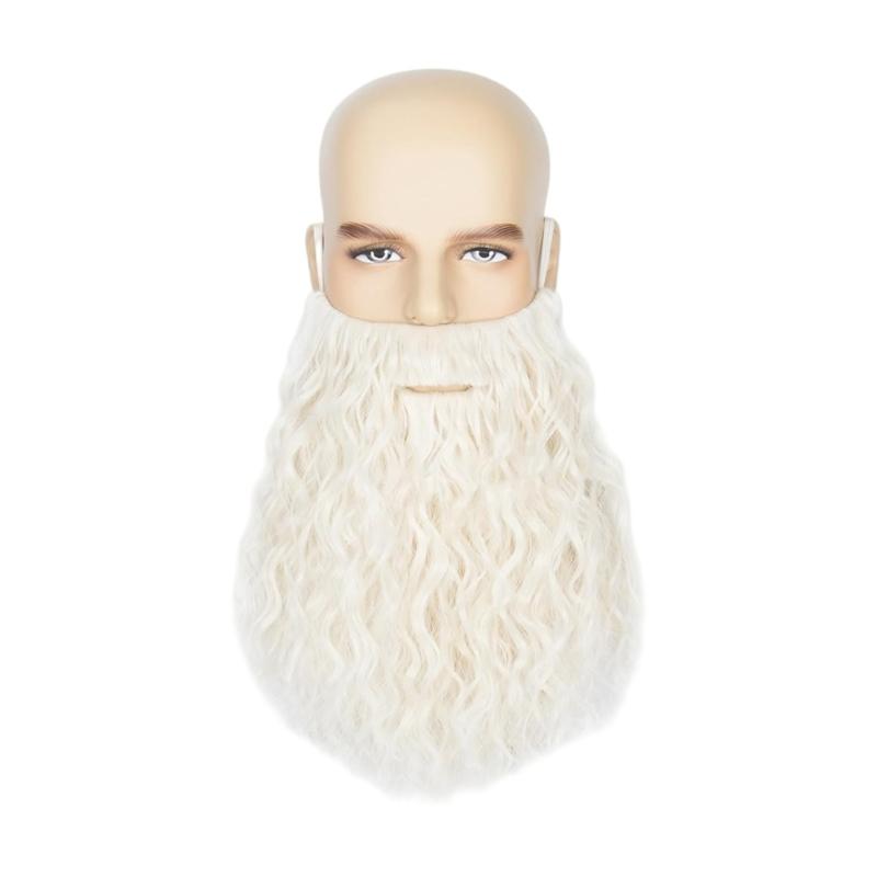 Halloween Party Fake Beard,Funny Fake Mustache Beard for Cosplay Supplies,Costume Party Realistic False Facials Hair