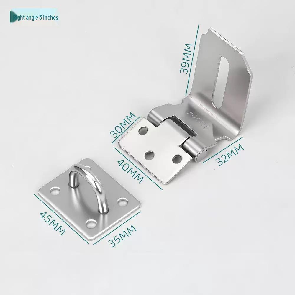 Heavy-Duty Stainless Steel Padlock Hasp for Anti-Theft Security