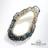 Broșă Geometrică din Cristal Albastru Bo Xin Yun – Ace de Rever și Accesoriu Cataramă pentru Eșarfă de Designer.