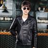Men's leather jacket casual new leather jacket youth handsome locomotive PU casual men's jacket tide