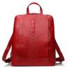 Rucsac Zency din Piele 100% Autentică pentru Dame, Model Crocodil, Rucsac Femei