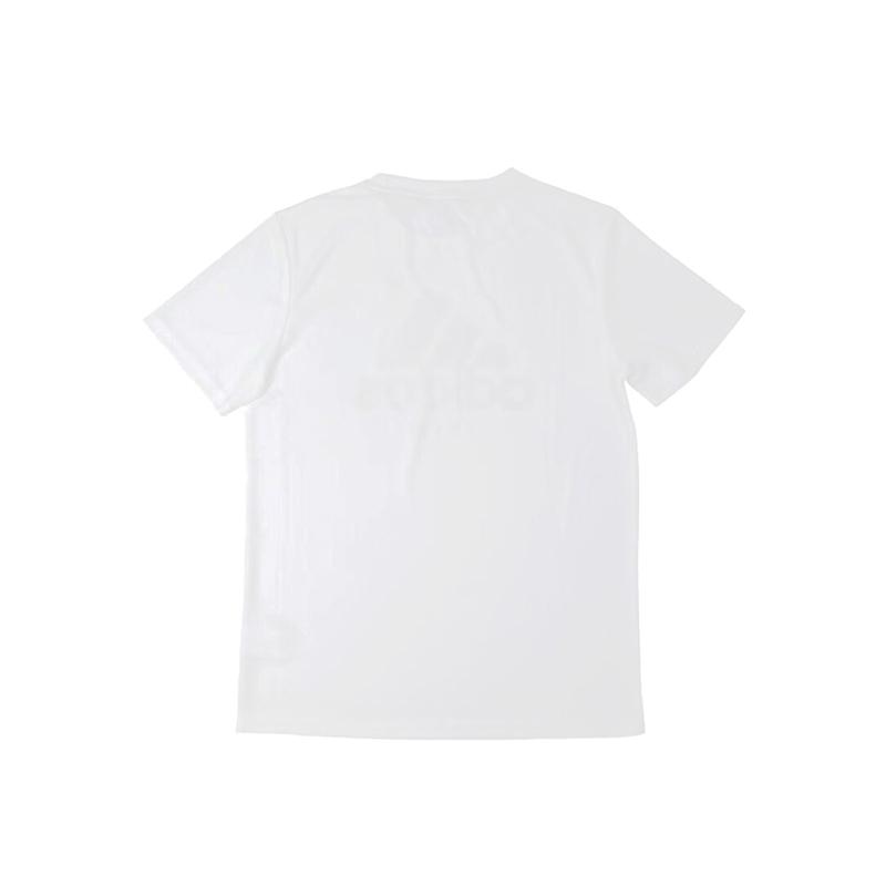 Adidas Logo Print Round Neck Sports Casual Short Sleeve T-Shirt Men Tops White ADICTJ-WG