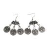 Lanzhihai Retro Punk Coin Earrings - European/American Women’s Fashion Accessories