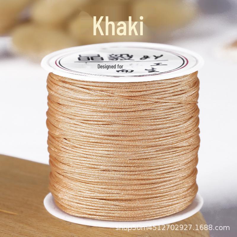 Taiwan Jade Line No. 72: 50m Hand-Woven DIY Rope for Jewelry and Beading