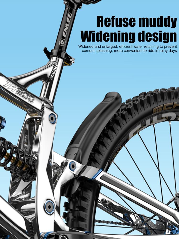 Garde-boue Vélo VTT Léger Garde-boues Roue VTT Libération Rapide Garde-boue Roue Pneu Vélo pour Pneus 26/27.5/29 pouces