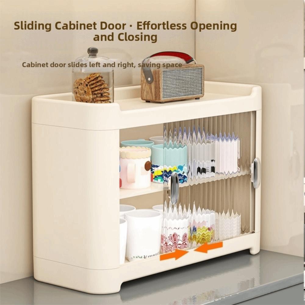 Dust-Proof Cup Storage Box Space Saving Kitchen Organizer Light Luxury Water Cup Holder  Kitchen