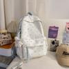 Schoolbag Korean Star Print Ins Niche Schoolbag Female Middle School Student High Value Large Capacity Versatile Lightweight Backpack
