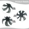 14 Inch Floor Fan Table Fan Blade With Nut Cover Household Silent Fan Blade Plastic Propeller Fan Blade 7 /9 /15 Leaves