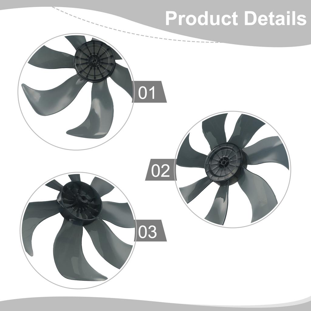 14 Inch Floor Fan Table Fan Blade With Nut Cover Household Silent Fan Blade Plastic Propeller Fan Blade 7 /9 /15 Leaves