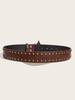 Punk Style Wide Leather Waist Belt for Women's Jeans