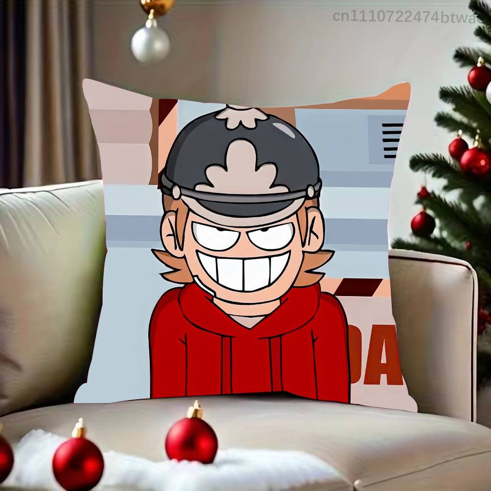 EEddsworld TTord Edd Pillow Case For Living Room Bedroom Hotel Pattern Printed Cushion Cover Decorations and Protector