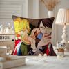 Anime DDoushisei Cushion Cover Antidustmite Pillowcase Invisible zipper silky short plush Sofa cushion cover