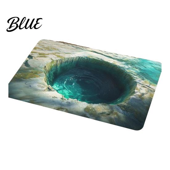 Textured Surface Floor Gradient Color Material Home Wear-Resistant Thick Mat Anti-Skid Rug Unique Pattern Design