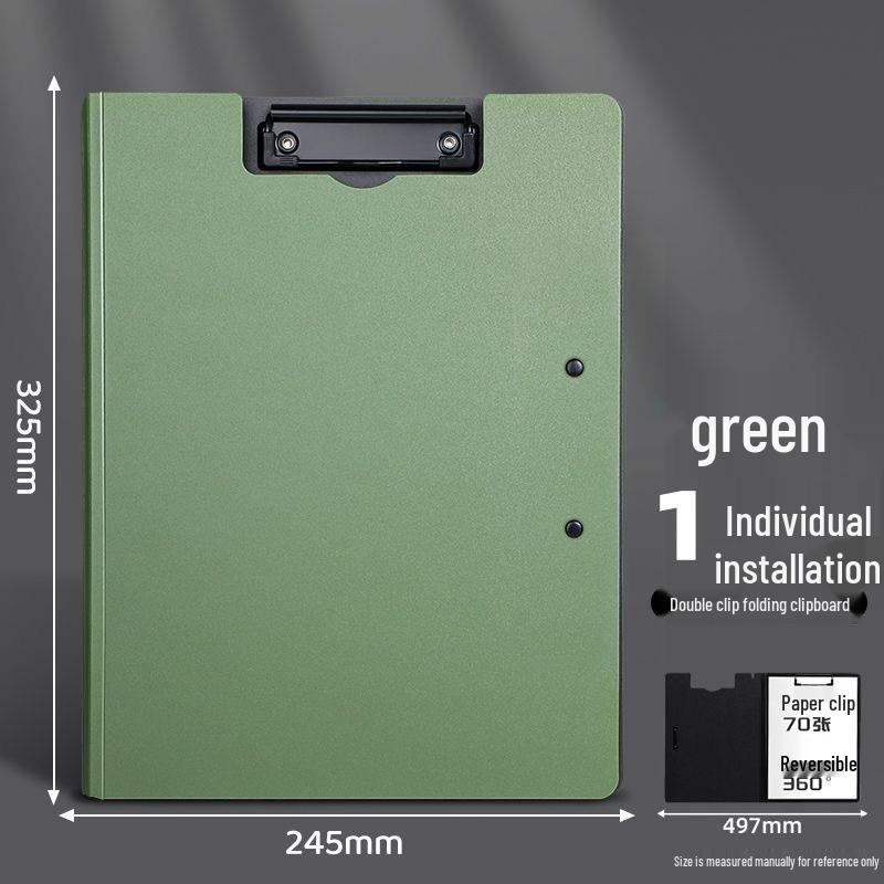 Morandi A4 Black PP Foam Clipboard - Thick, Student-Friendly Writing Board 