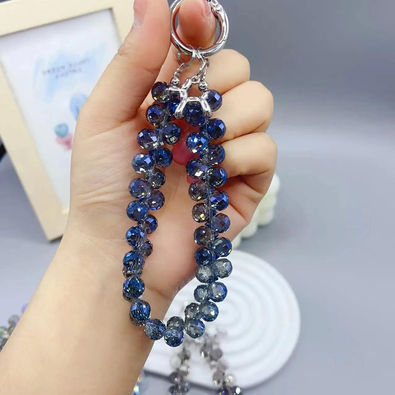 Retro Crystal Mobile Phone Lanyard Pendant Jewelry Ccd Camera Niche Mobile Phone Lanyard Key Pendant Anti-ost Mobile Phone Chain Cute