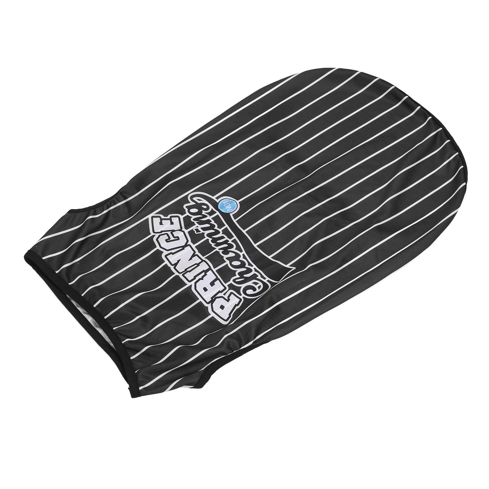 Pet Vertical Stripes Vest Vertical Stripes Classic Loose Prevent Sunburn Avoid Hair Loss Pet Clothes for Pets and Dogs M чёрный