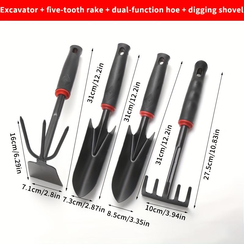 4-in-1 Gartenwerkzeug-Set: Schaufeln, Rechen & Pflanzset. Ihr unverzichtbarer Gartenhelfer!