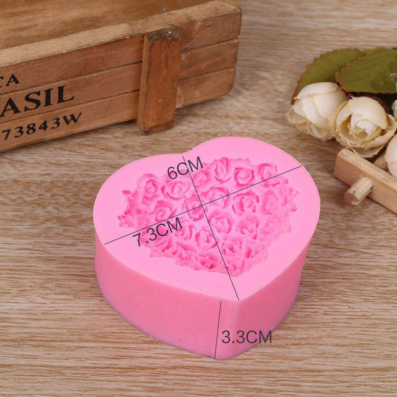 3d Rose Flower Baking Maker Tool Silicone Fondant Cake Chocolate Sugarcraft Mold