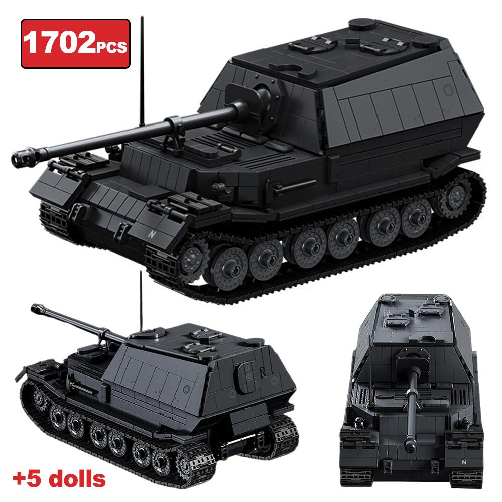 1702CPS MOC Tank Destroyer Model Building Blocks Bricks Anti-Aircraft Vehicle Educational Toys for Adults DIY Birthday Gifts