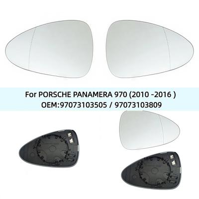 For PORSCHE PANAMERA 970 (2010 -2016 ) OEM:97073103505 / 97073103809 High Quality Wide Angle Car Heated Door Mirror Glass L/R