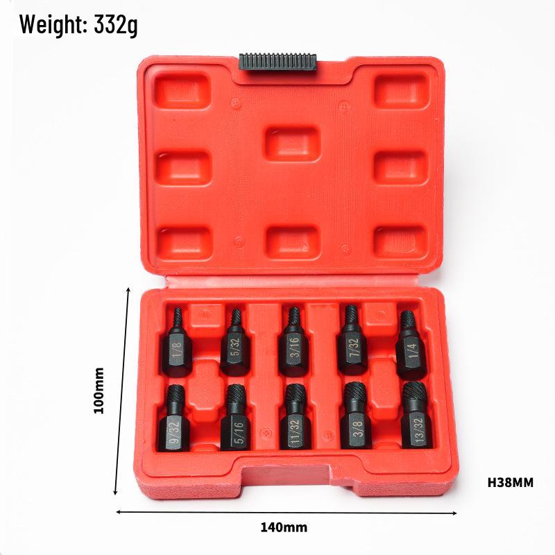 

Набор экстракторов винтов и гаек из 10 предметов для поврежденных или сломанных болтов