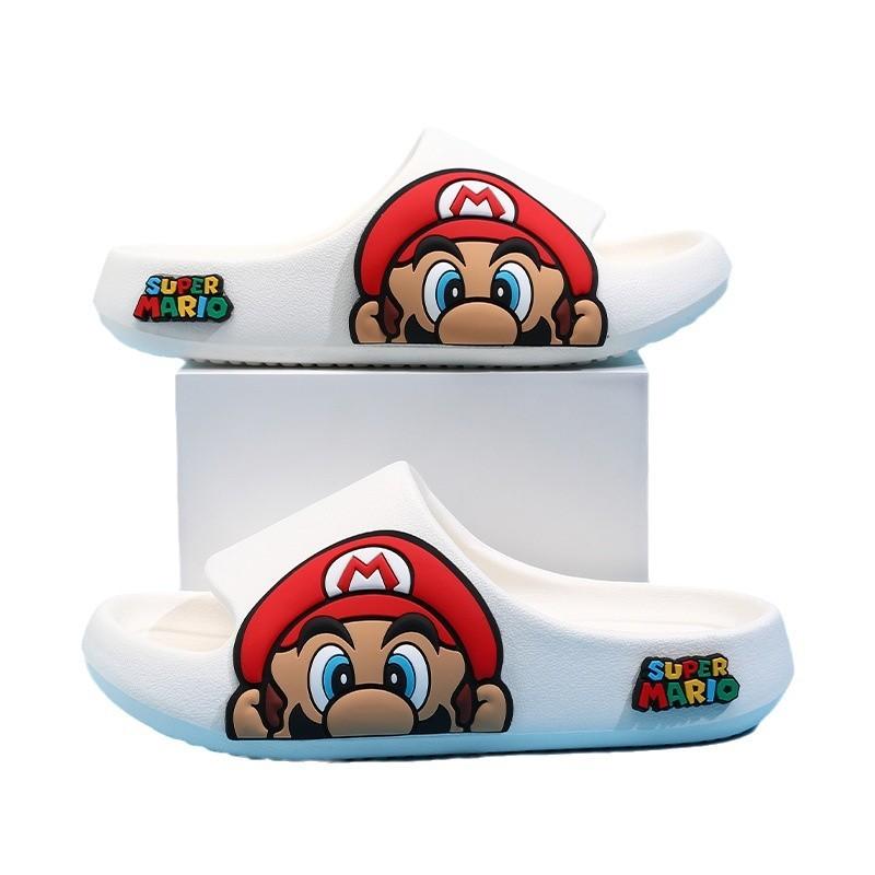 Pantofole per Bambini Mario Design Cartone Animato Cool Ragazzi Estate Indoor Antiscivolo Suola Morbida