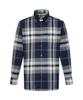 DAKS SHIRTS Easy Care Poly Blend Check Shirt Regular Fit Navy_Dlw2Shcl441N1