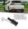 Simulatore di Suono Turbo Regolabile per Scarico Veicolo XL Fischietto Silenziatore Nero con Rombo Profondo