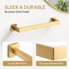 Stainless Bathroom Towel Bar and, 40mm Square Tube Design