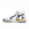 Flight Legacy Cano Médio Sapatos de Basquete Vintage Masculino Branco Amarelo Azul BQ4212-102(equipe641-)