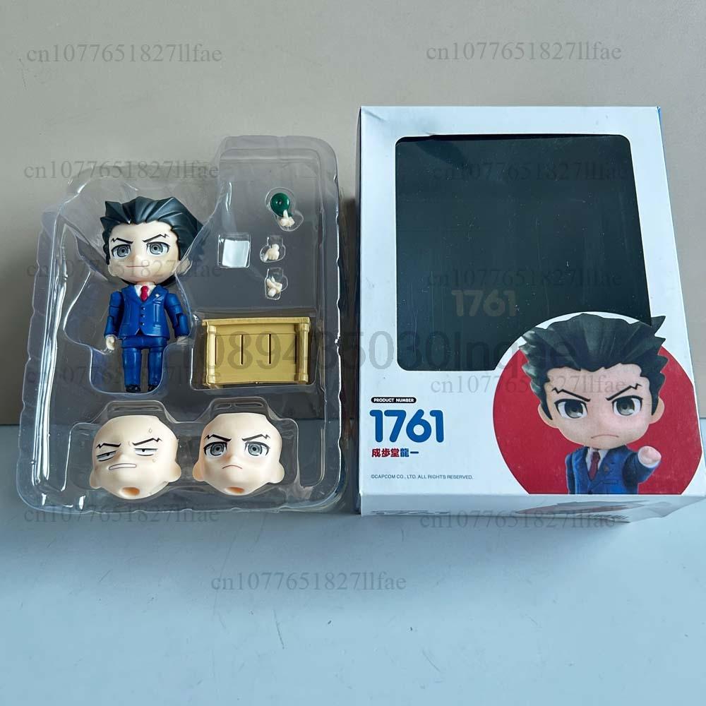 Anime Phoenix Wright Miles Edgeworth Ace Attorney 1761 1762 Action Figure Model Toys Joint Movable Doll Christmas Gift For Kids