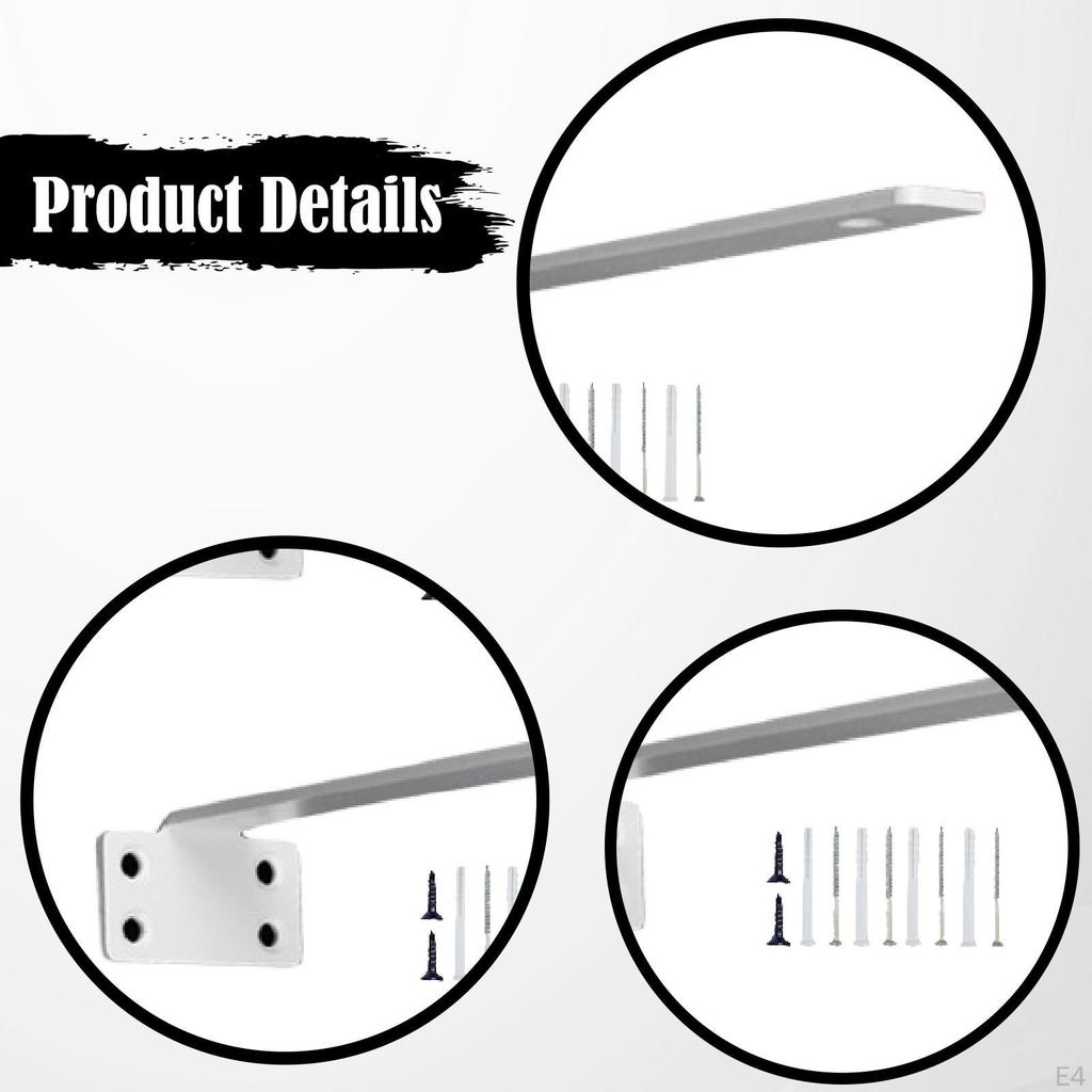 Staffe Decorative in Metallo per Mensole Supporto a Parete Robusto Invisibile Facile