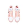 Air Jordan 1 Low GS Light Arctic Pink Kinder-Sneaker Weiß Schwarz 553560-800